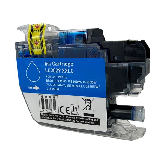 Compatible Brother LC3029 XXL (LC3029C) InkJet Cartridge, Cyan 1.5K Super High Yield 1