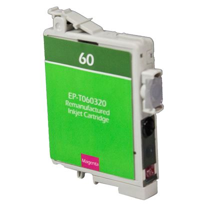 Remanufactured Epson 60 (T060320) InkJet Cartridge, Magenta 600 Yield 1