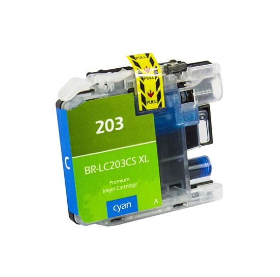 Compatible Brother LC203 XL (LC203CXL) InkJet Cartridge, Cyan 550 High Yield 1