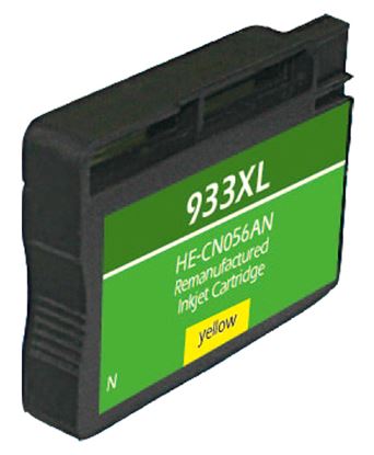 Remanufactured HP 933XL (CN056AN) InkJet Cartridge, Yellow 825 High Yield, Read Ink Level 1