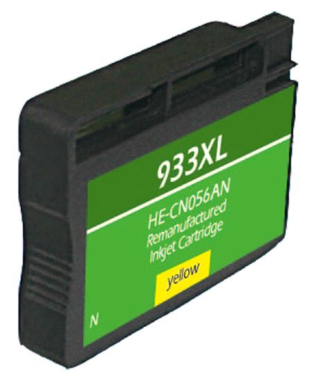 Remanufactured HP 933XL (CN056AN) InkJet Cartridge, Yellow 825 High Yield, Read Ink Level 1