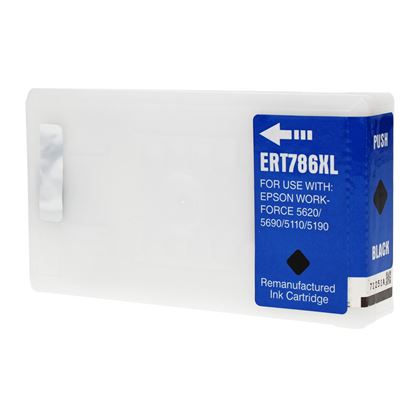 Remanufactured Epson 786XL (T786XL120) InkJet Cartridge, Black 2600 Ultra High Yield 1