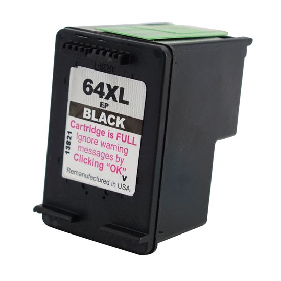 Remanufactured HP 64XL (N9J92AN) InkJet Cartridge, Black 450 High Yield 1