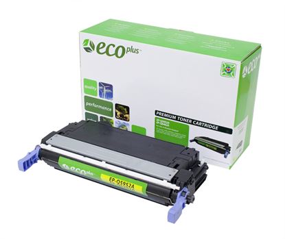 EcoPlus HP 643A (Q5952A) Toner Cartridge, Yellow 10K Yield, Made in USA 1