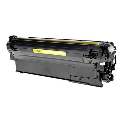 Compatible HP 213X (W2132X) Toner Cartridge, Yellow 6K High Yield, (New Chip), Will not work with E Series 1