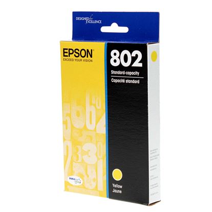 OEM Epson 802 (T802420) Inkjet, Yellow 650 Yield 1