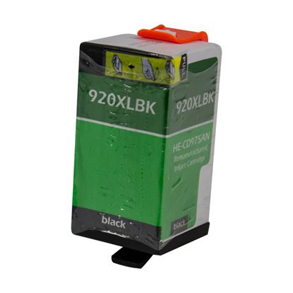 Remanufactured HP 920XL (CD975AN) InkJet Cartridge, Black 1.8K High Yield, With SCC Chip 1