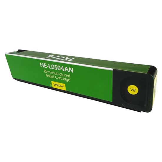 Remanufactured HP 972X (L0S04AN) InkJet Cartridge, Yellow 7K High Yield 1