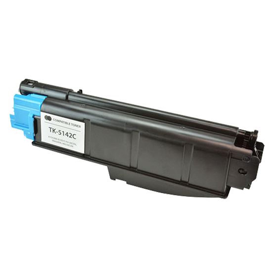 Compatible Kyocera Mita TK-5142C (1T02NRCUS0) Toner Cartridge, Cyan 5K Yield 1
