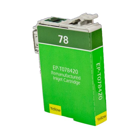 Remanufactured Epson 78 (T078420) InkJet Cartridge, Yellow 9ML 1