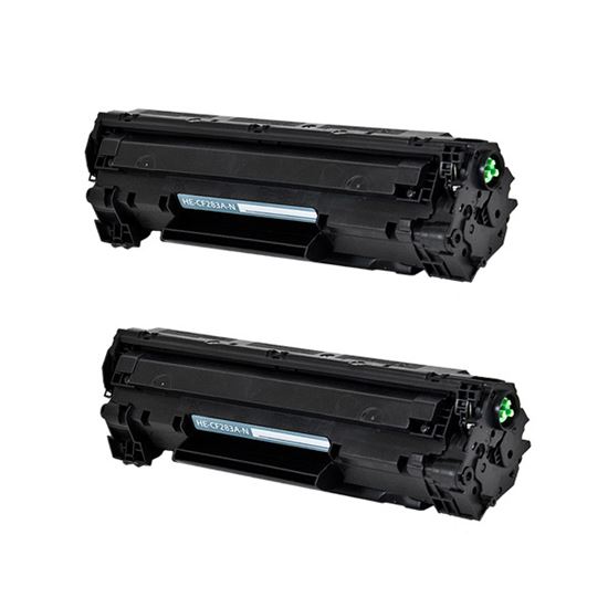 Compatible HP 83A (CF283A) Toner Cartridge, Black 1.5K Yield, 2 Cartridge Value Pack 1
