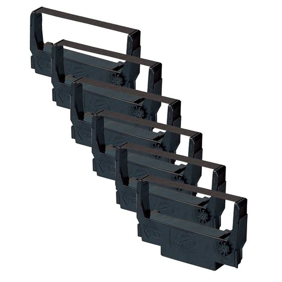 Compatible Epson ERC-30BR POS Ribbon, Black/Red, 6 Pack Value Pack 1