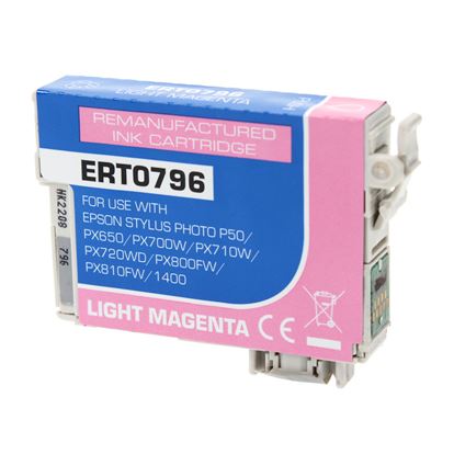 Remanufactured Epson 79 (T079620) InkJet Cartridge, Light Magenta 11ML 1