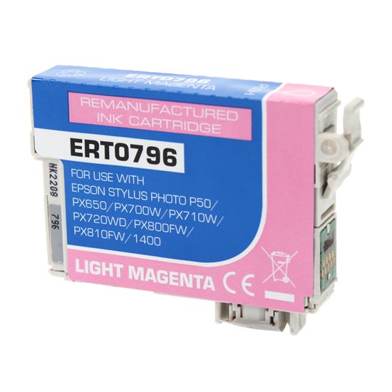 Remanufactured Epson 79 (T079620) InkJet Cartridge, Light Magenta 11ML 1