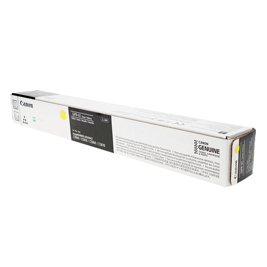 OEM Canon GPR-61 (3766C003) Toner Cartridge, Yellow 60K Yield 1