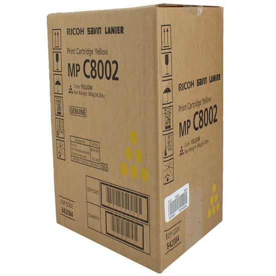 OEM Ricoh  (841781, 842084) Toner Cartridge, Yellow 29K Yield 1