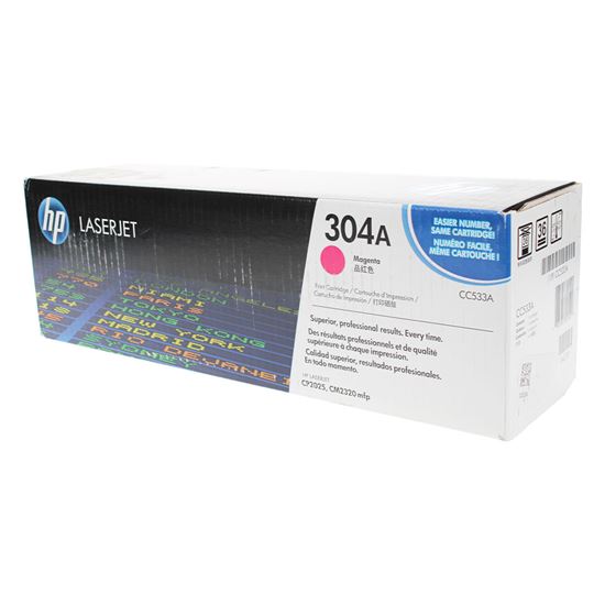 OEM HP 304A (CC533A) Toner Cartridge, Magenta 2.8K Yield 1