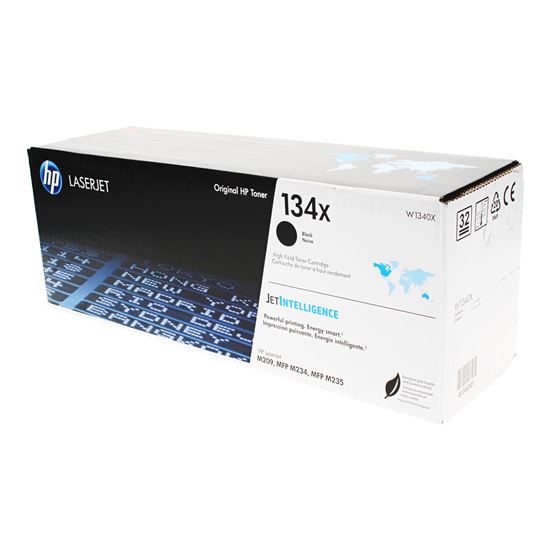 OEM HP 134X (W1340X) Toner Cartridge, Black 2.4K High Yield 1