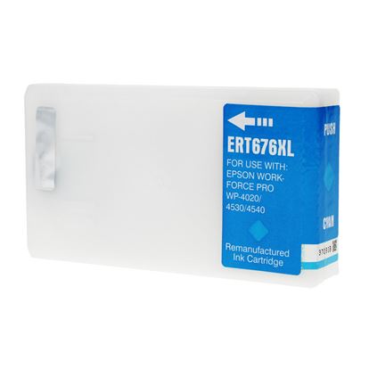 Remanufactured Epson 676XL (T676XL220) InkJet Cartridge, Cyan 1200 High Yield 1