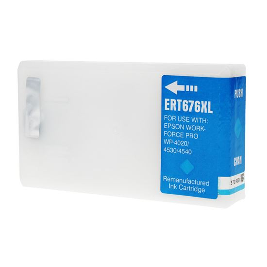 Remanufactured Epson 676XL (T676XL220) InkJet Cartridge, Cyan 1200 High Yield 1