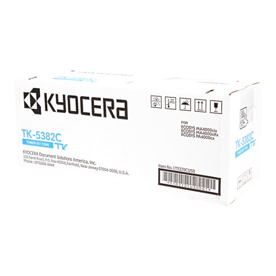 OEM Kyocera Mita TK-5382C (1T02Z0CUS0) Toner Cartridge, Cyan 10K Yield 1