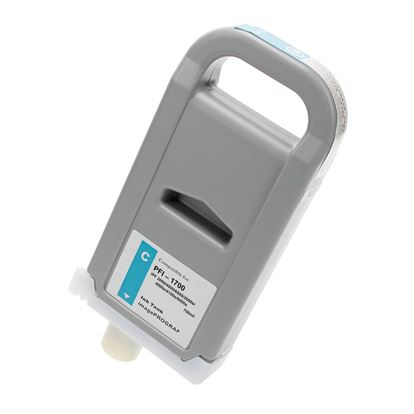 Remanufactured Canon PFI-1700C (0776C001) Wide Format, Cyan 700ml 1
