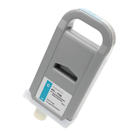 Remanufactured Canon PFI-1700C (0776C001) Wide Format, Cyan 700ml 1