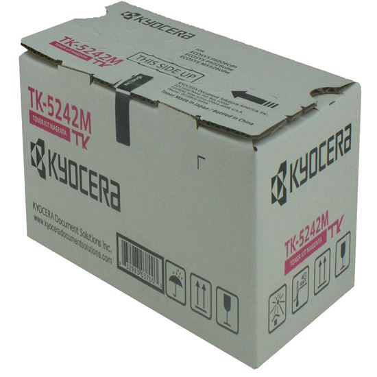 OEM Kyocera Mita TK-5242M (1T02R7BUS0) Toner Cartridge, Magenta 3K Yield 1