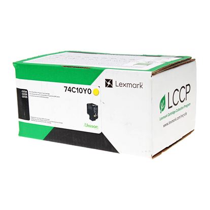 OEM Lexmark  (74C10Y0) Toner Cartridge, Yellow 3K Yield, Return Program 1