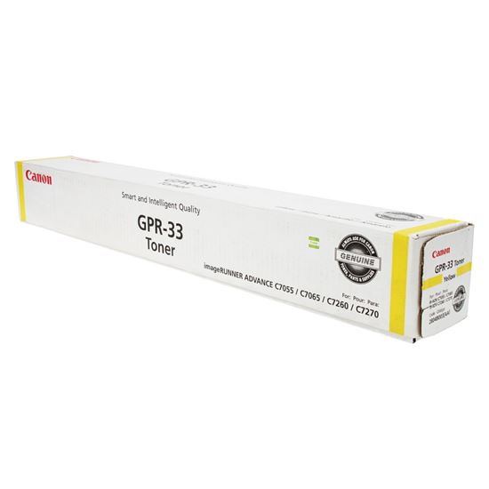 OEM Canon GPR-33 (2804B003) Toner Cartridge, Yellow 52K Yield 1
