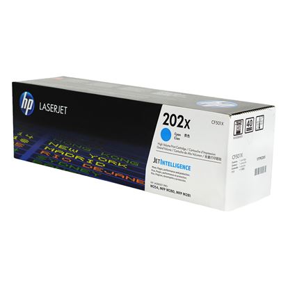 OEM HP 202X (CF501X) Toner Cartridge, Cyan 2.5K High Yield 1