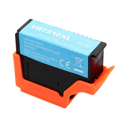 Remanufactured Epson 312XL (T312XL520) InkJet Cartridge, Photo Light Cyan 500 High Yield 1