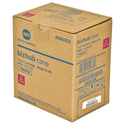 OEM Konica Minolta TNP51M (A0X5335) Toner Cartridge, Magenta 6K Yield 1