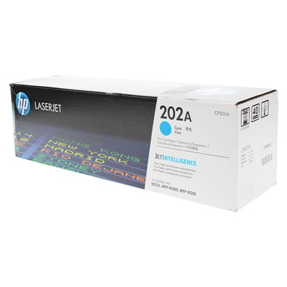OEM HP 202A (CF501A) Toner Cartridge, Cyan 1.3K Yield 1