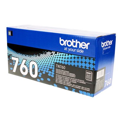 OEM Brother  (TN760) Toner Cartridge, Black 3K High Yield 1