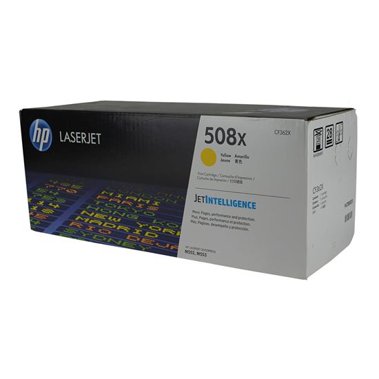 OEM HP 508X (CF362X) Toner Cartridge, Yellow 9.5K High Yield 1