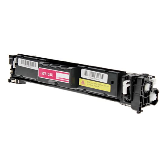 Compatible HP 210X (W2103X) Toner Cartridge, Magenta 5.5K High Yield, (New Chip), Will not work with E series 1
