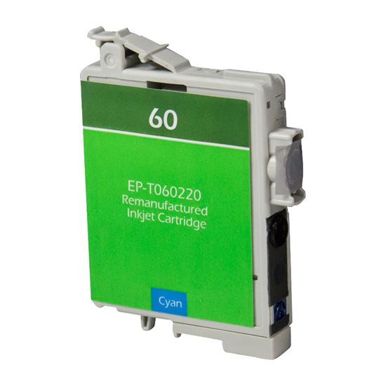 Remanufactured Epson 60 (T060220) InkJet Cartridge, Cyan 600 Yield 1