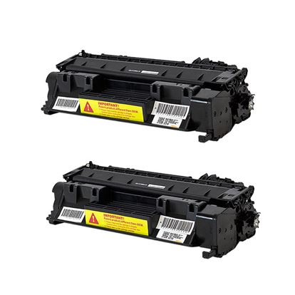 Compatible HP 80A (CF280A) Toner Cartridge, Black 2.7K Yield, 2 Cartridge Value Pack 1