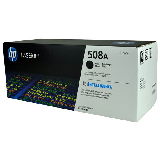 OEM HP 508A (CF360A) Toner Cartridge, Black 6K Yield 1