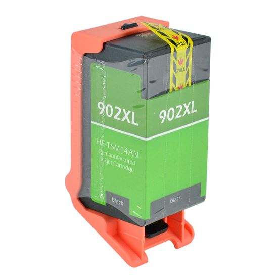 Remanufactured HP 902XL (T6M14AN) InkJet Cartridge, Black 825 High Yield, ., Bulk (No Box) 1