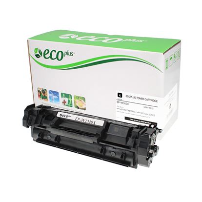 EcoPlus HP 134X (W1340X) Toner Cartridge, Black 2.4K High Yield, (Used OEM Chip), Made in USA 1