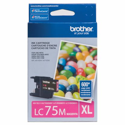 Brother Genuine LC75M High-Yield Magenta Ink Cartridge (600 Yield) 1
