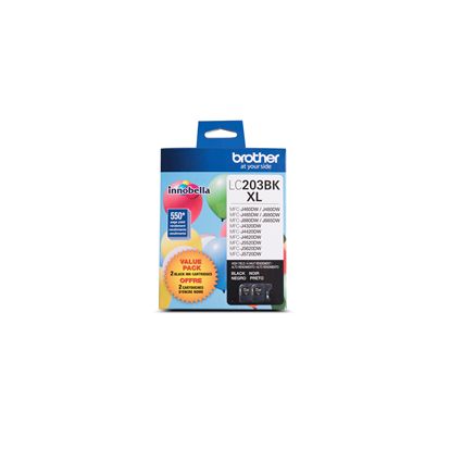 Brother High Yield Black Ink Cartridge 2-Pack 1