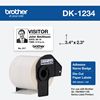 Brother 60mm x 86mm (2.3" x 3.4") Adhesive Name Badges (260 Labels/Pkg) 1