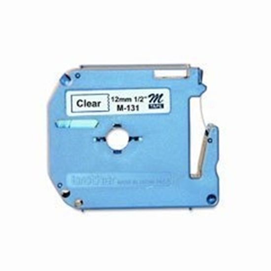 Brother 12mm (1/2") Black on Clear Non-Laminated Tape (8m/26.2') (1/Pkg) 1