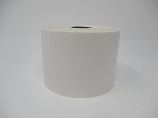 Brother TT Prem Paper Label (use Wax or Wax/Resin Ribbon) (3" x 3") (5" OD) (1" Core) (850 Labels/Roll )(4 Rolls/Case) 1