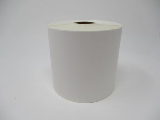 Brother TT Prem Paper Label (use Wax or Wax/Resin Ribbon) (4" x 3") (5" OD) (1" Core) (850 Labels/Roll) (4 Rolls/Case) 1