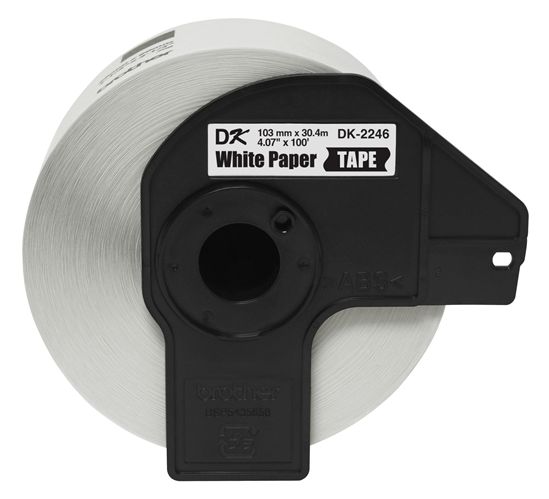 Brother Continuous Length White Paper Label (4.07" x 100') 1