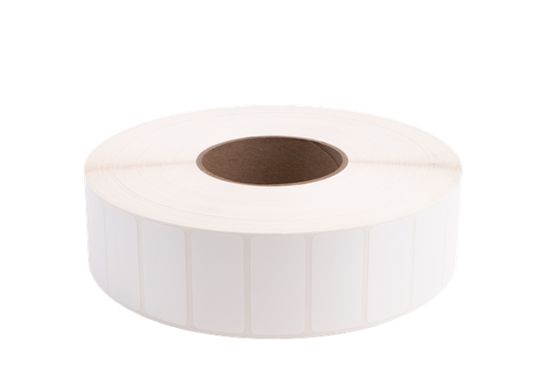 Brother TT Syn (Polyester) Glossy Label (use Wax/Resin or Resin Ribbon) (2" x 1") (8" OD) (3" Core) (6215 Labels/Roll) (4 Rolls/Case) 1